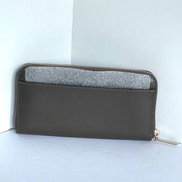 Kate Spade Spencer Zip Around Wallet Womens Large Duck Green Leather Accordian - Picture 2 of 7